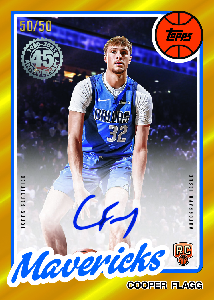 Topps Cooper Flagg Gold Rookie Auto /50