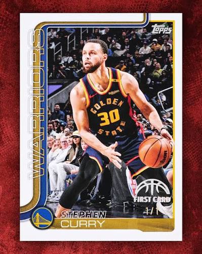 Topps Stephen Curry Warriors First Card 1/1