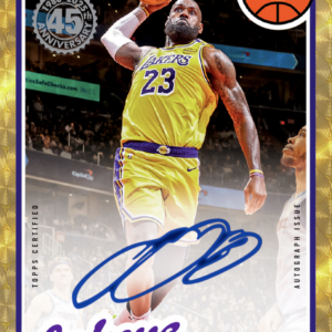 Topps Chrome LeBron James 45th Anniversary 1/1 Auto